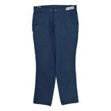 Carhartt Carpenter Trousers - 35W 32L Blue Polyester Blend