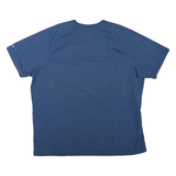 CARHARTT Mens Blue Pocket T-Shirt 2XL Short Sleeve Crew Neck Workwear Cotton