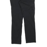 LAUREN RALPH LAUREN Womens Cotton Blend Black Regular Fit Straight Leg Trousers