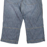 RIVIERA HOTEL Mens Cotton Blend Blue Casual Shorts L W36 Relaxed Fit