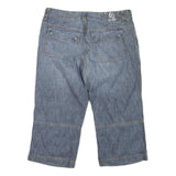 RIVIERA HOTEL Mens Cotton Blend Blue Casual Shorts L W36 Relaxed Fit