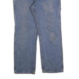 KEY Mens Regular Blue Denim Jeans W34 L30 Cotton Blend Zip Pockets Casual