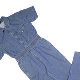 DICKIES Womens Blue Denim Dungarees Regular Fit Cotton Blend M W30 L28 Utility