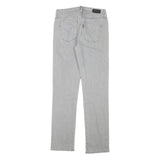 LEVI'S Womens Slim Grey Denim Slim Jeans Cotton Blend W25 L27 Stylish Zip