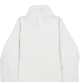 THE NORTH FACE Womens White Jacket M Polyester Zip Outdoor Activewear