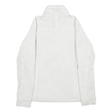 THE NORTH FACE Womens White Jacket M Polyester Zip Outdoor Activewear