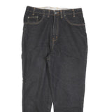 TRAILER Womens Jeans Blue Regular Straight Denim Raw W32 L30 Cotton Blend Zip