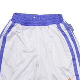 ADIDAS Mens Shorts White & Purple Casual M W22 Polyester Sports Gym