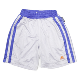 ADIDAS Mens Shorts White & Purple Casual M W22 Polyester Sports Gym