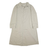 HERNO Mens Beige Cotton Classic Button Jacket XL Plain Lightweight Formal