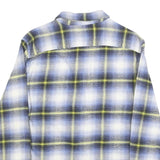 LEVI'S Mens Blue & Yellow Check Shirt S Casual Cotton Long Sleeve Button