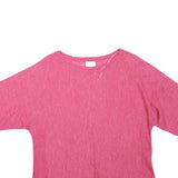 MONSOON Womens Pink Basic Oversized Short Sleeve Crew Neck Top M Summer