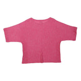 MONSOON Womens Pink Basic Oversized Short Sleeve Crew Neck Top M Summer