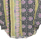 DARA GROFF Mens Black & Purple Patterned Shirt L Cotton Blend Casual Stylish