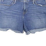 LEVI'S Womens Denim Blue Casual Shorts UK 8 W32 Cotton Blend Classic Fit