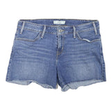 LEVI'S Womens Denim Blue Casual Shorts UK 8 W32 Cotton Blend Classic Fit