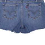 LEVI'S Womens Denim Blue Casual Shorts UK 8 W32 Cotton Blend Classic Fit