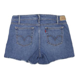 LEVI'S Womens Denim Blue Casual Shorts UK 8 W32 Cotton Blend Classic Fit