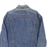 LEVI'S Mens Blue Denim Jacket L Cotton Blend Classic Button Closure Trucker
