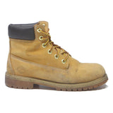 TIMBERLAND Womens Classic 6 Inch Ankle Boots Yellow Leather UK 5.5 Rugged