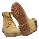 TIMBERLAND Womens Classic 6 Inch Ankle Boots Yellow Leather UK 5.5 Rugged