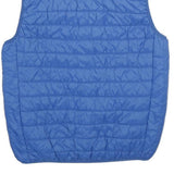 U.S. POLO ASSN Mens Blue Quilted Sleeveless Jacket M Jersey Zip Lightweight
