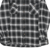 JACHS Mens Black & White Check Shirt L Long Sleeve Casual Comfortable Cotton