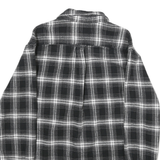 JACHS Mens Black & White Check Shirt L Long Sleeve Casual Comfortable Cotton