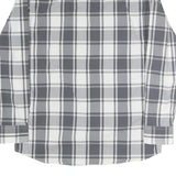 WRANGLER Mens Grey & White Check Shirt M Long Sleeve Button Casual Cotton