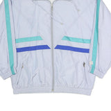 LESKI SPORTSWEAR Mens Light Blue & Blue & Turquoise Sportswear Jacket L