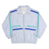 LESKI SPORTSWEAR Mens Light Blue & Blue & Turquoise Sportswear Jacket L