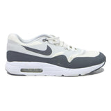 NIKE Air Max 1 Mens Low Top Trainers White & Grey Synthetic UK 9 Sport Casual