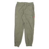 DICKIES Mens Cotton Blend Relaxed Cargo Trousers Green W28 L29 Casual Workwear