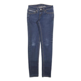 LEVI'S Womens Jeans Blue Slim Skinny Denim Medium W25 L32 Stretch Zip Fly