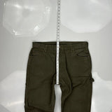 Dickies Carpenter Pants - 35W 31L Green Cotton