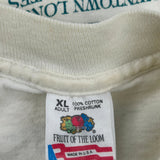 Cri Shoreline Half Marathon Fruit Of The Loom Single Stitch Long Sleeve T-Shirt - XL White Cotton