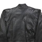 ROLF KONIG KOLLEKTION Womens Black Leather Jacket M Woven Classic Elegant