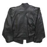 ROLF KONIG KOLLEKTION Womens Black Leather Jacket M Woven Classic Elegant