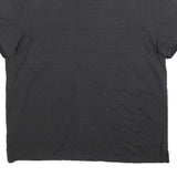 CALVIN KLEIN Mens Black Polo Shirt L Cotton Blend Short Sleeve Plain Casual