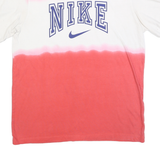 NIKE Mens Red & White Graphic T-Shirt M Short Sleeve Crew Neck Casual Wear