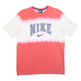 NIKE Mens Red & White Graphic T-Shirt M Short Sleeve Crew Neck Casual Wear