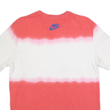 NIKE Mens Red & White Graphic T-Shirt M Short Sleeve Crew Neck Casual Wear