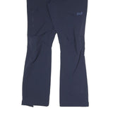 JACK WOLFSKIN Womens Regular Navy Blue Outdoor Hiking Trousers W30 L31 Zip