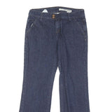 DKNY Womens Regular Fit Blue Denim Jeans W30 L29 Zip Closure Classic Style