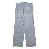 CARHARTT Mens Cotton Blue Relaxed Straight Trousers W31 L30 Workwear Casual