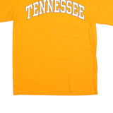 ANVIL Mens Orange Tennessee Graphic T-Shirt M Short Sleeve Crew Neck Cotton