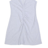 REFORMATION Womens Light Blue Dress Sleeveless Polyester Blend Mini Size S