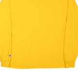 CHAMPION Mens Yellow Colorado College Long Sleeve Crew Neck T-Shirt XL Cotton