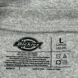 Dickies T-Shirt - Large Gray Cotton Blend