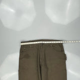 Dickies Carpenter Trousers - 38W 30L Brown Cotton